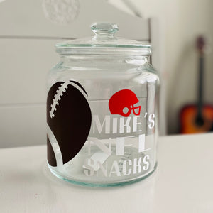 NFL Football Snack Jar