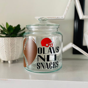 NFL Football Snack Jar