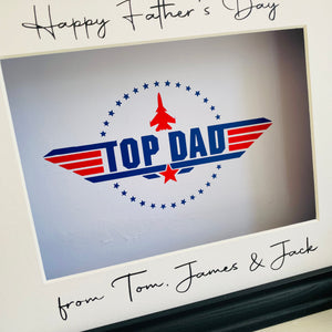 ‘Top Dad’ Personalised Frame