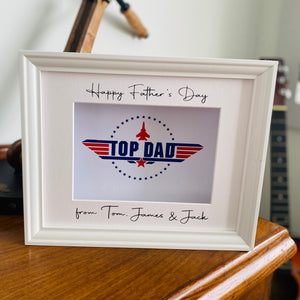 ‘Top Dad’ Personalised Frame