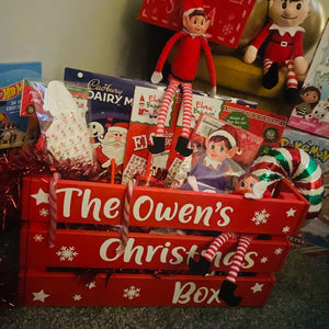 Large Personalised Christmas Eve Crate