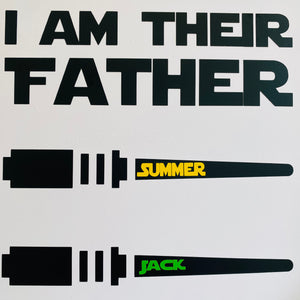 I Am Their Father Personalised Frame