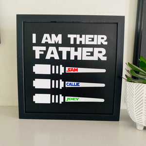 I Am Their Father Personalised Frame