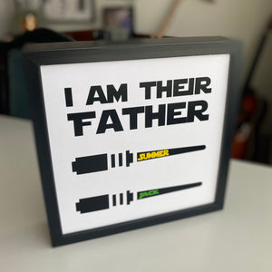 I Am Their Father Personalised Frame