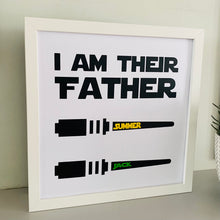 Load image into Gallery viewer, I Am Their Father Personalised Frame
