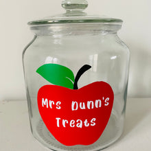 Load image into Gallery viewer, Personalised School Teacher Treat Jar
