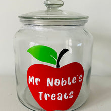 Load image into Gallery viewer, Personalised School Teacher Treat Jar
