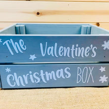 Load image into Gallery viewer, personalised wooden christmas eve crate painted
