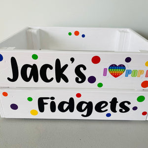 Personalised Fidget Toy Crate