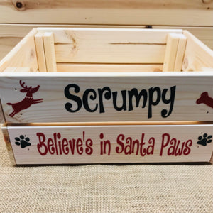 Personalised Pet Christmas Eve Crate