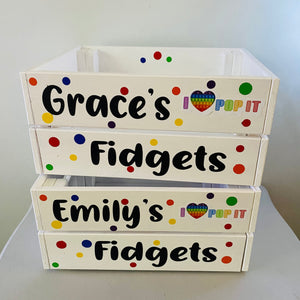 Personalised Fidget Toy Crate