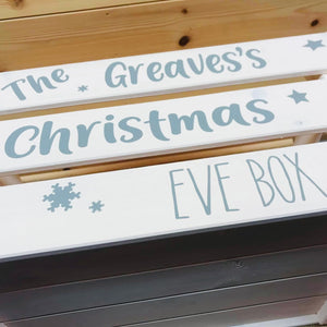 Large Personalised Christmas Eve Crate