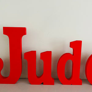 Large Hand Painted Freestanding Letter 25cm