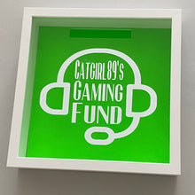 Load image into Gallery viewer, personalised gaming fund money box frame
