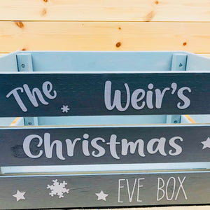 Large Personalised Christmas Eve Crate