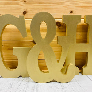 Large Hand Painted Freestanding Letter 25cm