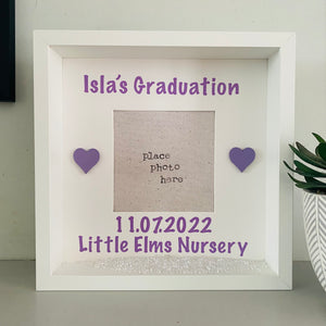 personalised graduation photo box frame