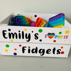 Personalised Fidget Toy Crate