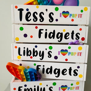 Personalised Fidget Toy Crate