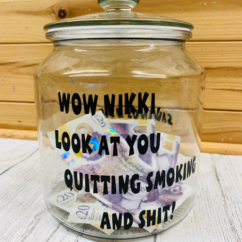 stop smoking savings jar