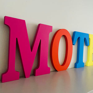 Large Hand Painted Freestanding Letter 25cm