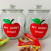 Load image into Gallery viewer, Personalised School Teacher Treat Jar
