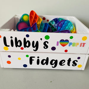 Personalised Fidget Toy Crate