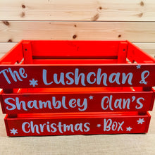 Load image into Gallery viewer, Large Personalised Christmas Eve Crate
