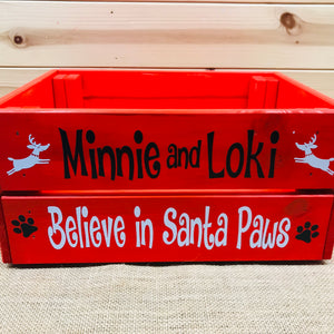 Personalised Pet Christmas Eve Crate