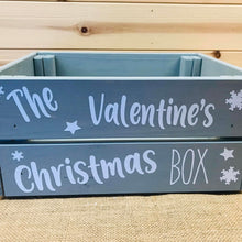 Load image into Gallery viewer, personalised wooden christmas eve crate painted
