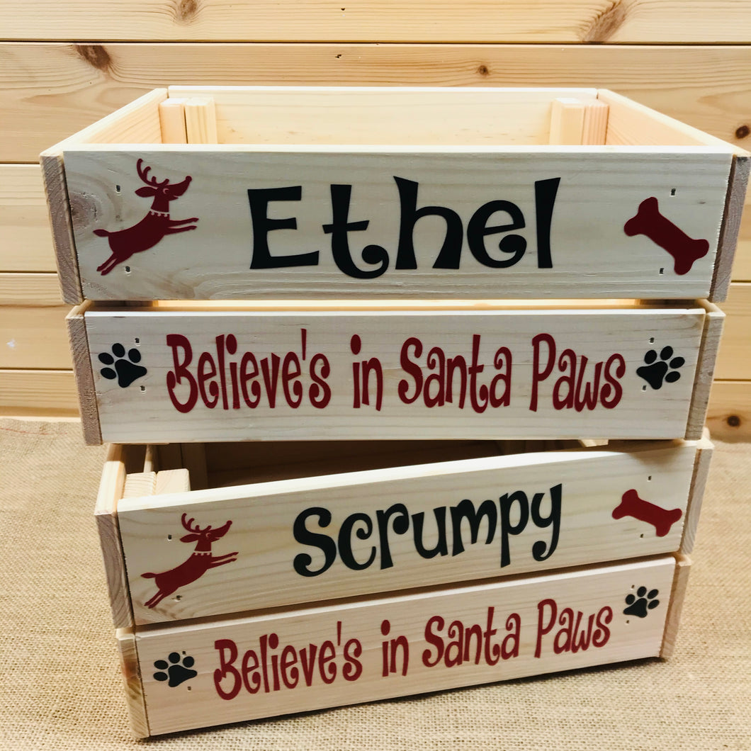 Personalised Pet Christmas Eve Crate