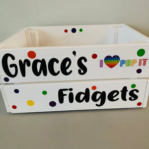 Personalised Fidget Toy Crate