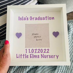 personalised graduation photo box frame