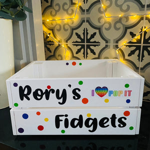 Personalised Fidget Toy Crate