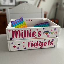 Load image into Gallery viewer, Personalised Fidget Storage Crate
