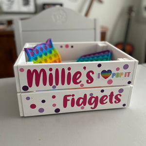 Personalised Fidget Storage Crate