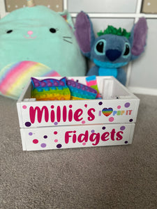 Personalised Fidget Storage Crate